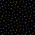 Wilmington Prints Fe-Line Frisky Anne Rowan Paw Prints Black Aqua Blue Orange