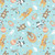 Wilmington Prints Rainbow Dreams Jenny Faw Design Animals Toss Blue