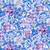 Kaffe Fassett Collective for FreeSpirit Fabrics February 2026 by Philip Jacobs Bouffant Blue, vibrant floral fabric featuring large ruffled flowers in shades of blue and purple with green leaves.