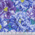 Kaffe Fassett Collective for FreeSpirit Fabrics February 2026 by Philip Jacobs Bouffant Blue, vibrant floral fabric featuring large ruffled flowers in shades of blue and purple with green leaves.