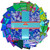 Kaffe Fassett Collective for FreeSpirit Fabrics February 2026 10" Charm Pack 10 inch Charm Pack Cool