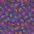 Clothworks Oceana by Laurel Burch Purple Green Pink Fish Sea Life