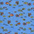 Clothworks Oceana by Laurel Burch Blue Purple Schools of Fish