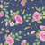 Andover Fabrics Fairytales by Tiffany Lauren Princess and the Pea Garden Stroke of Midnight