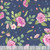 Andover Fabrics Fairytales by Tiffany Lauren Princess and the Pea Garden Stroke of Midnight