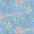 FreeSpirit Fabrics Flourish & Bloom by Helen Prior Flourish & Bloom GardenPeriwinkle