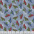Henry Glass Fabrics Hollyville Manor Slate Grey Red Blue Old Pickup Trucks