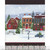 Henry Glass Fabrics Hollyville Manor Dickens Village Snowy Christmas Stripe