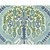 Covington Fabrics Darshana Ocean Blue Persian Tree Frame Damask