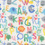 AE Nathan Fabrics Comfy Flannel Prints Pink Green Blue Alphabet Numbers