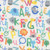 AE Nathan Fabrics Comfy Flannel Prints Pink Green Blue Alphabet Numbers