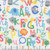 AE Nathan Fabrics Comfy Flannel Prints Pink Green Blue Alphabet Numbers