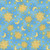 AE Nathan Fabrics Comfy Flannel Prints Yellow Blue Stylized Suns