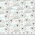 AE Nathan Fabrics Comfy Flannel Prints White Grey Sheep Jumping Fences