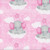 AE Nathan Fabrics Comfy Flannel Prints Pink Elephants