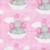 AE Nathan Fabrics Comfy Flannel Prints Pink Elephants
