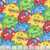 AE Nathan Fabrics Comfy Flannel Prints Red Green Blue Fuzzy Monsters