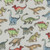 AE Nathan Fabrics Comfy Flannel Prints Grey Green Dinosaurs