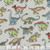 AE Nathan Fabrics Comfy Flannel Prints Grey Green Dinosaurs