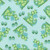 AE Nathan Fabrics Comfy Flannel Prints Aqua Blue Green Dragons