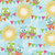 AE Nathan Fabrics Comfy Flannel Prints Blue Yellow Pink Owls Penants Sun