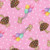 AE Nathan Fabrics Comfy Flannel Prints Pink Brown Mice Balloons Mushrooms