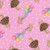 AE Nathan Fabrics Comfy Flannel Prints Pink Brown Mice Balloons Mushrooms