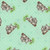 AE Nathan Fabrics Comfy Flannel Prints Green Brown Koala Bears