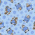 AE Nathan Fabrics Comfy Flannel Prints Blue Snow Men