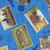 Benartex Harry Potter Royal Blue Postcards Hogwarts Diagon Alley Hogsmeade