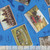 Benartex Harry Potter Royal Blue Postcards Hogwarts Diagon Alley Hogsmeade
