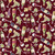 Clothworks Fabrics Wine Tasting Burgundy Red Wine Bottles Grapes Figs