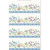 In The Beginning Fabrics Lovelies by Jason Yenter Red Pink Green Cream Floral Border cotton fabric with colorful floral and butterfly pattern, decorative blue border, and vibrant spring-inspired design.