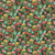 In The Beginning Fabrics Southwest Minis by Jason Yenter Green Red Cactus Flower Field