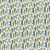 In The Beginning Fabrics Southwest Minis by Jason Yenter Blue Green Cream Modern Cactus, fabric with a pattern of colorful cacti in blue, green, and cream tones.