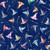 Quilting Treasures Fabrics Lil Wizards by Dan Morris Navy Blue Wizard Hats