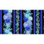 Timeless Treasures Fabrics Escapade Black Butterfly Floral Metallic 11 Inch Stripe, floral pattern with black background, blue and white hydrangea flowers with metallic accents.
