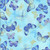 Timeless Treasures Fabrics Escapade Aqua Flying Metallic Butterflies