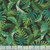 Benartex Fabrics Paradise 108 Inch Wide Quilt Back Nicole Decamp Leaves of Paradise Black