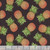 Benartex Fabrics Paradise Awaits Nicole Decamp Pineapples Black