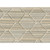 Covington Fabrics Rhombus Travertine Cream Tan Taupe Grey Geometric Hexagon Texture Upholstery, close-up of a multi-colored fabric with a textured geometric hexagon and rhombus pattern in cream, beige, taupe, grey, and travertine tones.