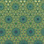 Hoffman Fabrics Bubblelicious Marlies Lime Green Teal Yellow Floral Tile