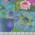 Clothworks Fabrics Lily Pond by Sue Zipkin Blue Patchwork