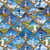 Timeless Treasures Ocean Life Navy Blue Lighthouses in Rope Trellis