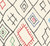 Waverly Fabrics Mult Red Blue Yellow Turning Modern Geometric Patchwork