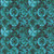 <p>Quilting Treasures Fabrics Solstice Kaleidoscope by Dan Morris Teal Blue Packed Stained Glass Circles</p>