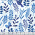 Wilmington Prints Fabrics Blissful Blues Jennifer Pugh  Large Floral All Over White