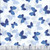 Wilmington Prints Fabrics Blissful Blues Jennifer Pugh  Butterfly Toss White