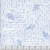 Wilmington Prints Fabrics Blissful Blues Jennifer Pugh  Script Texture White