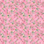 Wilmington Prints Fabrics Dahlia Botanica Nancy Mink Small Floral Pink, a fabric with a pink background featuring delicate watercolor-style small floral patterns with green leaves and light pink flowers.